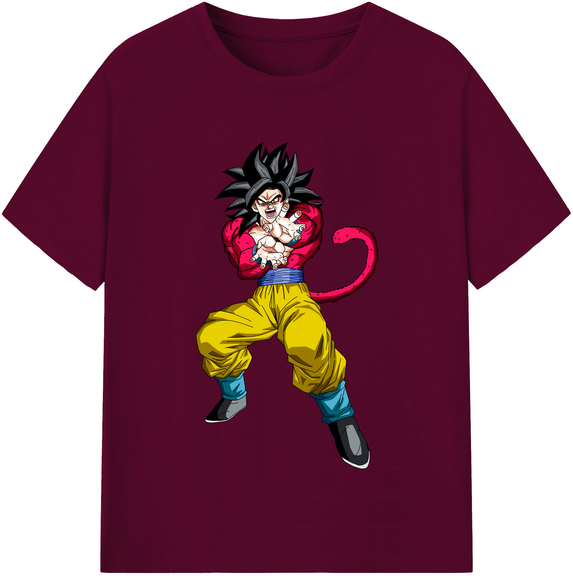 （画像用） ドラゴンボール 孫悟空（そん ごくう）Son Goku カカロット DRAGON BALL Kakarotto レディースカジュアルプリントTシャツ（綿100％）